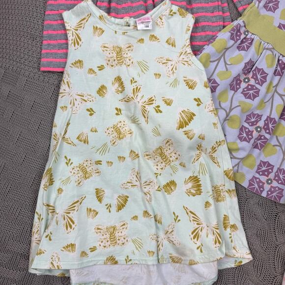 Set of Four Girls' Dresses in Various Patterns ~ Ricrac & Ruffles Peek Tea C - Picture 3 of 11